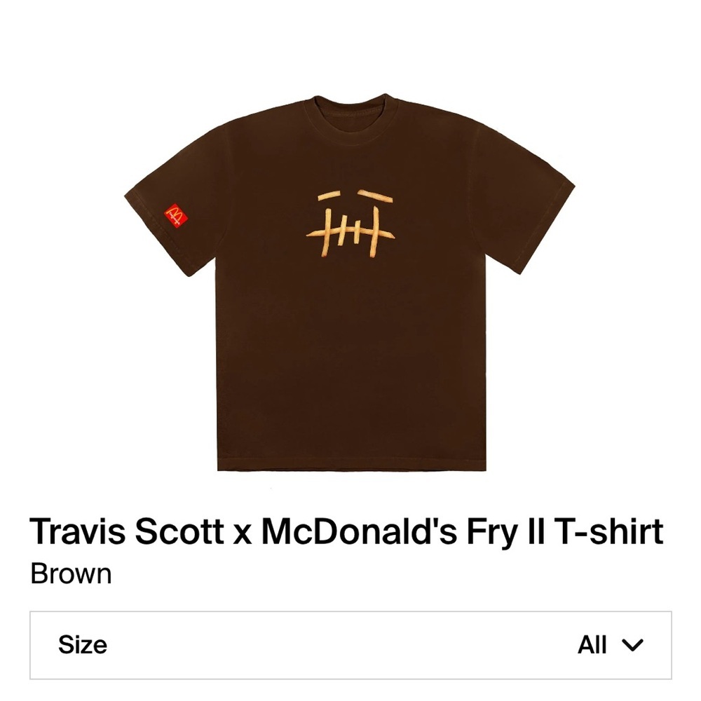 Travis Scott x Mcdonald’s Tshirt
